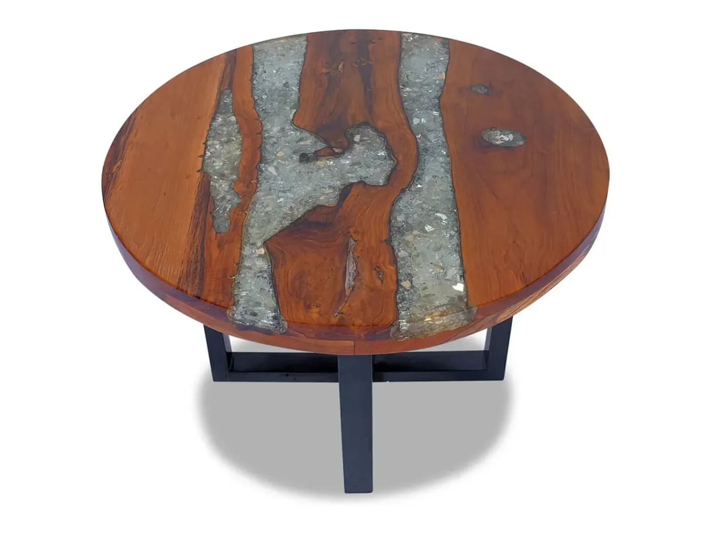 Mesa de centro resina de teca 60 cm