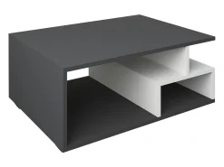 Mesa de centro Sula's 4 estantes blanco, antracita.
