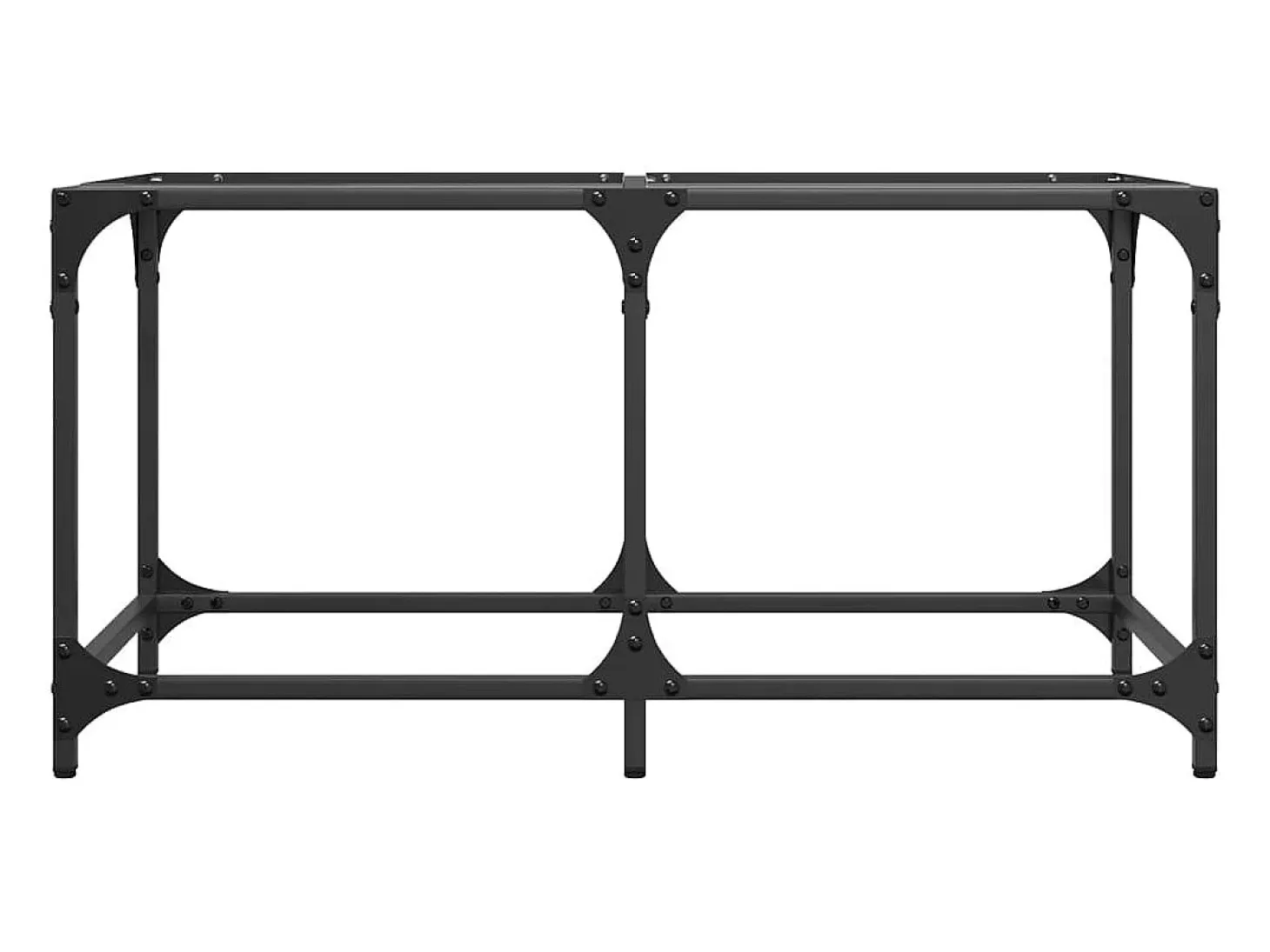 Mesa de centro superficie de vidrio acero 78,5x40x40 cm