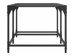 Mesa de centro superficie de vidrio acero 98,5x50x40 cm
