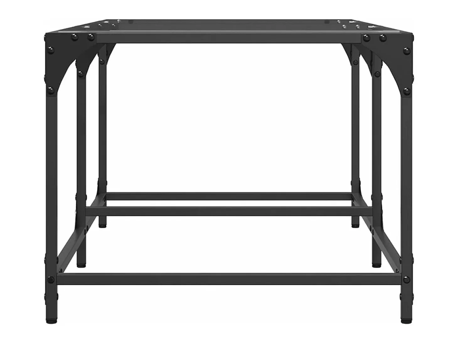Mesa de centro superficie de vidrio acero 98,5x50x40 cm