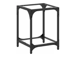 Mesa de centro superficie vidrio transparente acero 30x30x40 cm