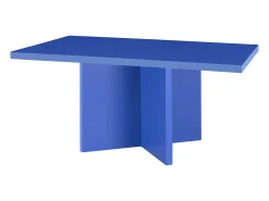 Mesa de centro tablero laminado de 3cm azúl prussia 100x60cm- HECHO EN ESPAÑA