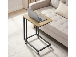 Mesa de centro Valora con ruedas – Diseño compacto de roble Sonoma