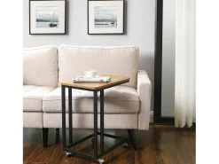 Mesa de centro Valora con ruedas – Diseño compacto de roble Sonoma