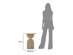 Mesa de Centro VKH800, Beige, 45x45x58 cm, Kendra Home