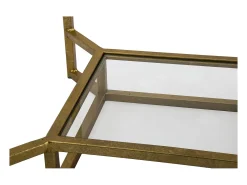 Mesa de Centro VKH536, Oro, 47x47x60 cm, Kendra Home
