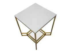 Mesa de Centro VKH536, Oro, 47x47x60 cm, Kendra Home