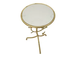 Mesa de Centro VKH801, Oro, 38x38x60 cm, Kendra Home