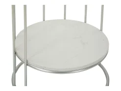 Mesa de Centro VKH583, Plata, 40x40x76 cm, Kendra Home