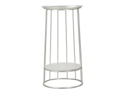 Mesa de Centro VKH583, Plata, 40x40x76 cm, Kendra Home