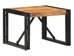 Mesa de centro 50x50x35 cm madera maciza acacia