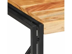 Mesa de centro 50x50x35 cm madera maciza acacia