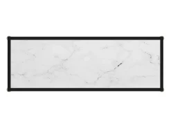 Mesa de consola blanco vidrio templado 100x35x75 cm