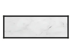 Mesa de consola blanco vidrio templado 100x35x75 cm ES234348