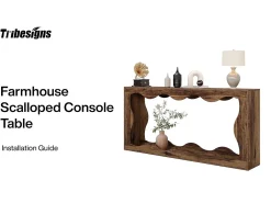 Mesa de consola de granja de 160 cm con espacio de almacenamiento, mesa de sofá detrás del sofá, mesa de entrada larga, mesa de consola estrecha