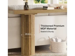 Mesa de consola extra larga de 160 cm, mesa rectangular para el vestíbulo, mesa para sofá detrás del sofá