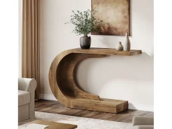 Mesa de consola, Mesa de comedor vintage, 110 x 35 x 75 cm, Mueble de consola para la entrada
