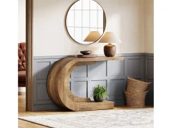 Mesa de consola, Mesa de comedor vintage, 110 x 35 x 75 cm, Mueble de consola para la entrada