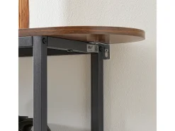 Mesa de Consola Mesa de Entrada Recibidor con 3 Estantes 110 x 25 x 86 cm FSB67-WS SoBuy ES