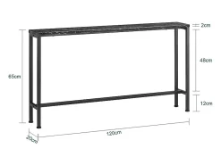 Mesa de Entrada Recibidor Mesa de Consola Estampado de Mármol FSB19-SCH SoBuy ES