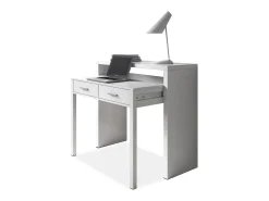 Mesa de escritorio extensible Zira Blanco Artik (Blanco Mate)