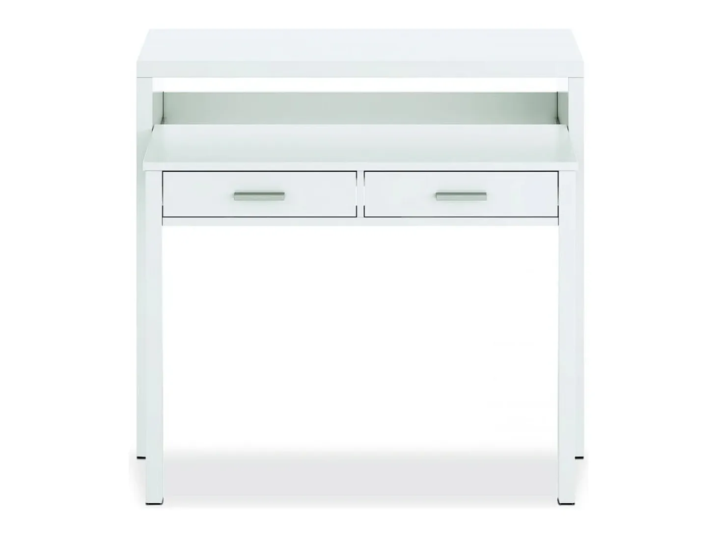 Mesa de escritorio extensible Zira Blanco Artik (Blanco Mate)