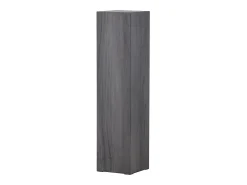 Mesa de esquina RamsvikL con pedestal negro.