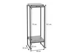 Mesa de flores MCW-K71, color natural, 101cm