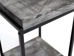Mesa de flores MCW-K71, gris oscuro, 101cm