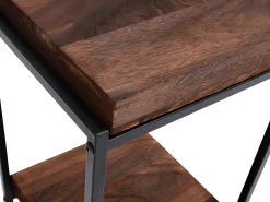 Mesa de flores MCW-K71, marrón oscuro, 101cm