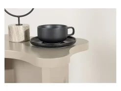 Mesa de rincón Molde beige.