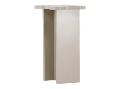 Mesa de rincón Molde beige.