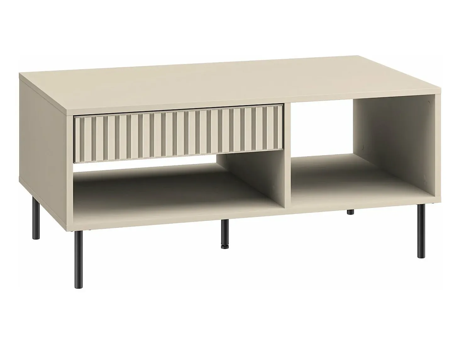 Mesa de salón rectangular - 100 cm - Beige - CALETTO