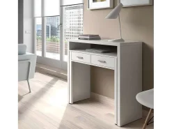 Mesa escritorio extensible con 2 cajones - L100 cm - Consola