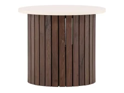 Mesa esquinera Visingsö Ø52cm beige.