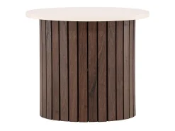 Mesa esquinera Visingsö Ø52cm beige.