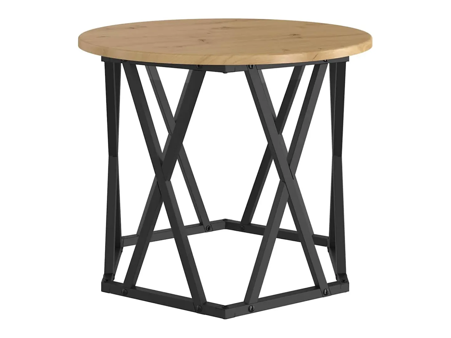 Mesa lateral 2 piezas Roble artisan 50 x 50 x 40 cm