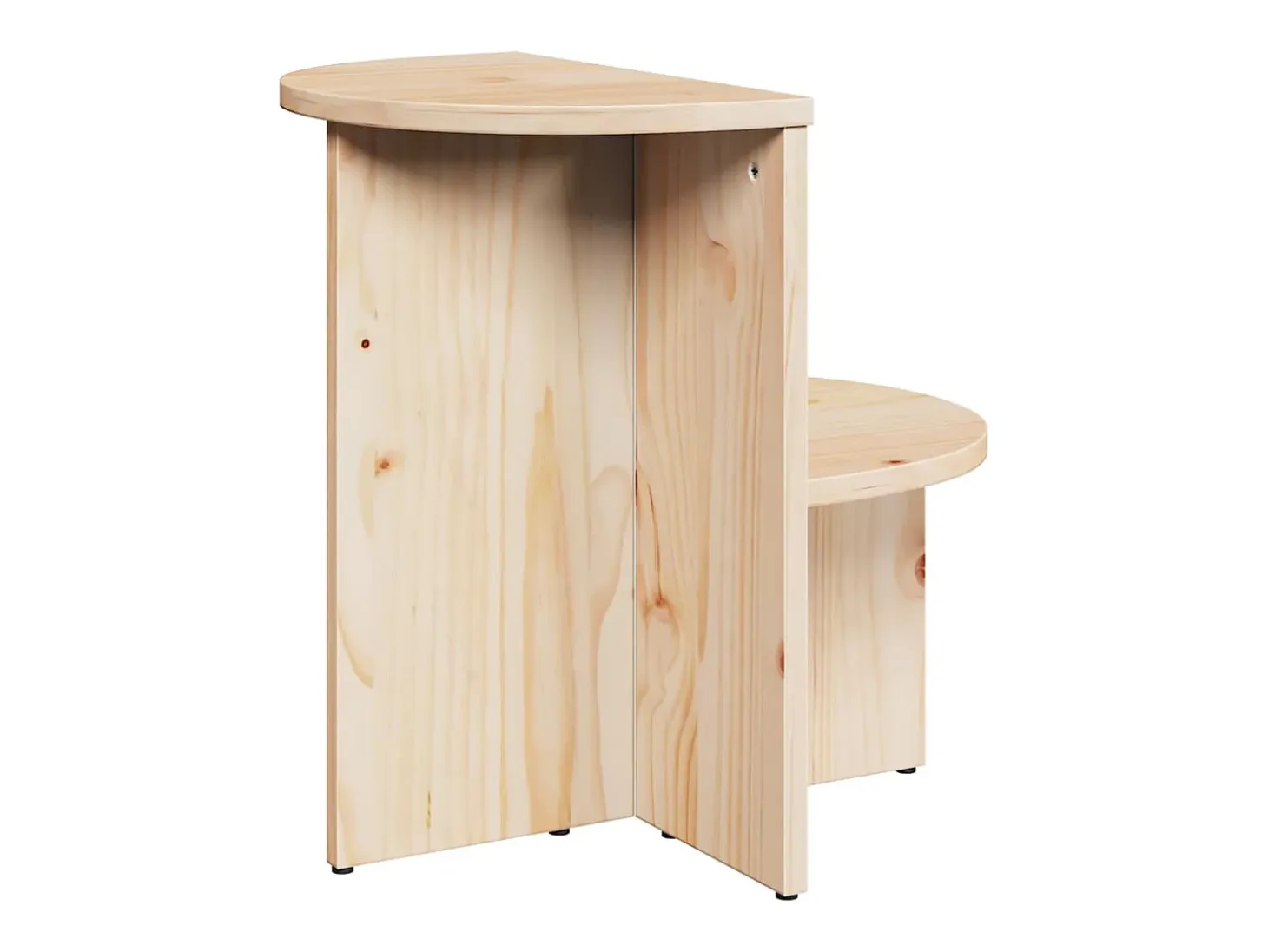 Mesa lateral Natural 50 x 40 x 50 cm Madera maciza de pino