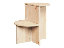Mesa lateral Natural 50 x 40 x 50 cm Madera maciza de pino