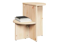 Mesa lateral Natural 50 x 40 x 50 cm Madera maciza de pino