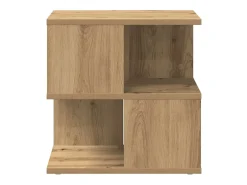 Mesa lateral Roble artisan 40 x 40 x 40 cm Madera contrachapada