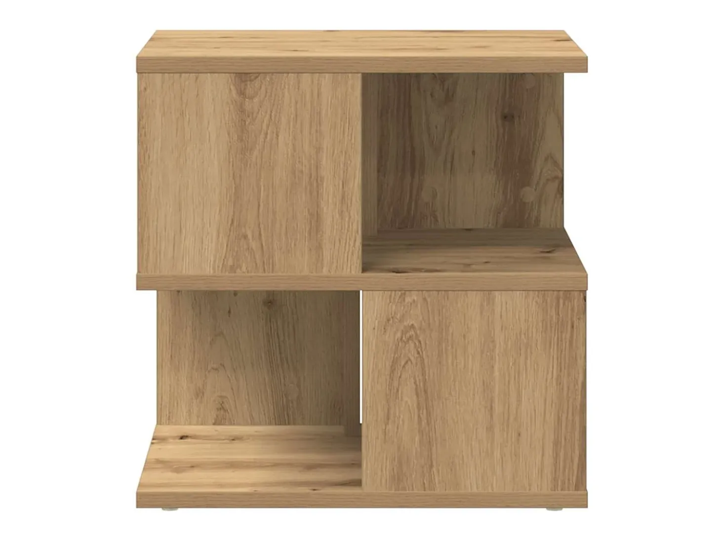 Mesa lateral Roble artisan 40 x 40 x 40 cm Madera contrachapada