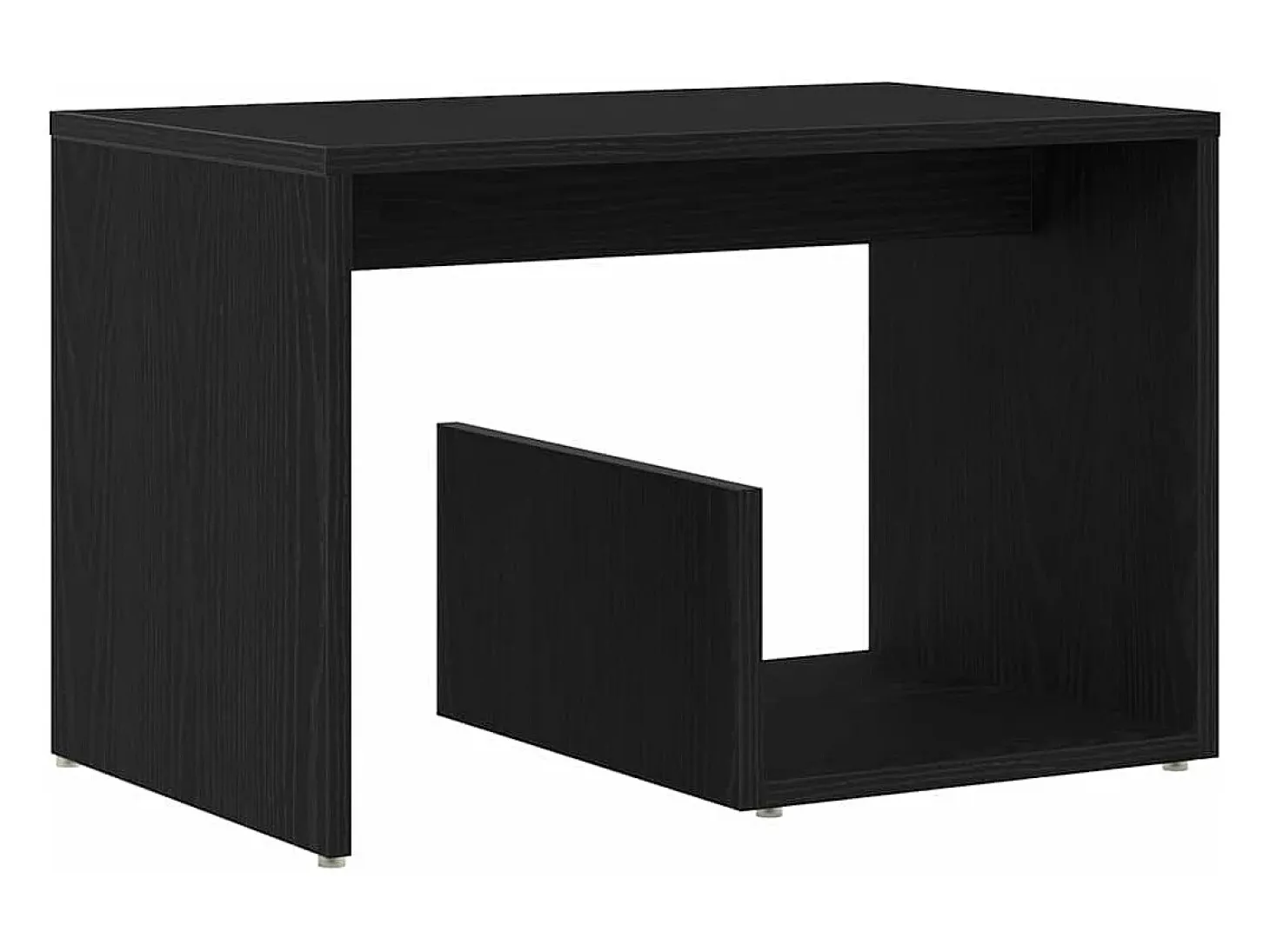 Mesa lateral Roble negro 59 x 36 x 38 cm Madera contrachapada