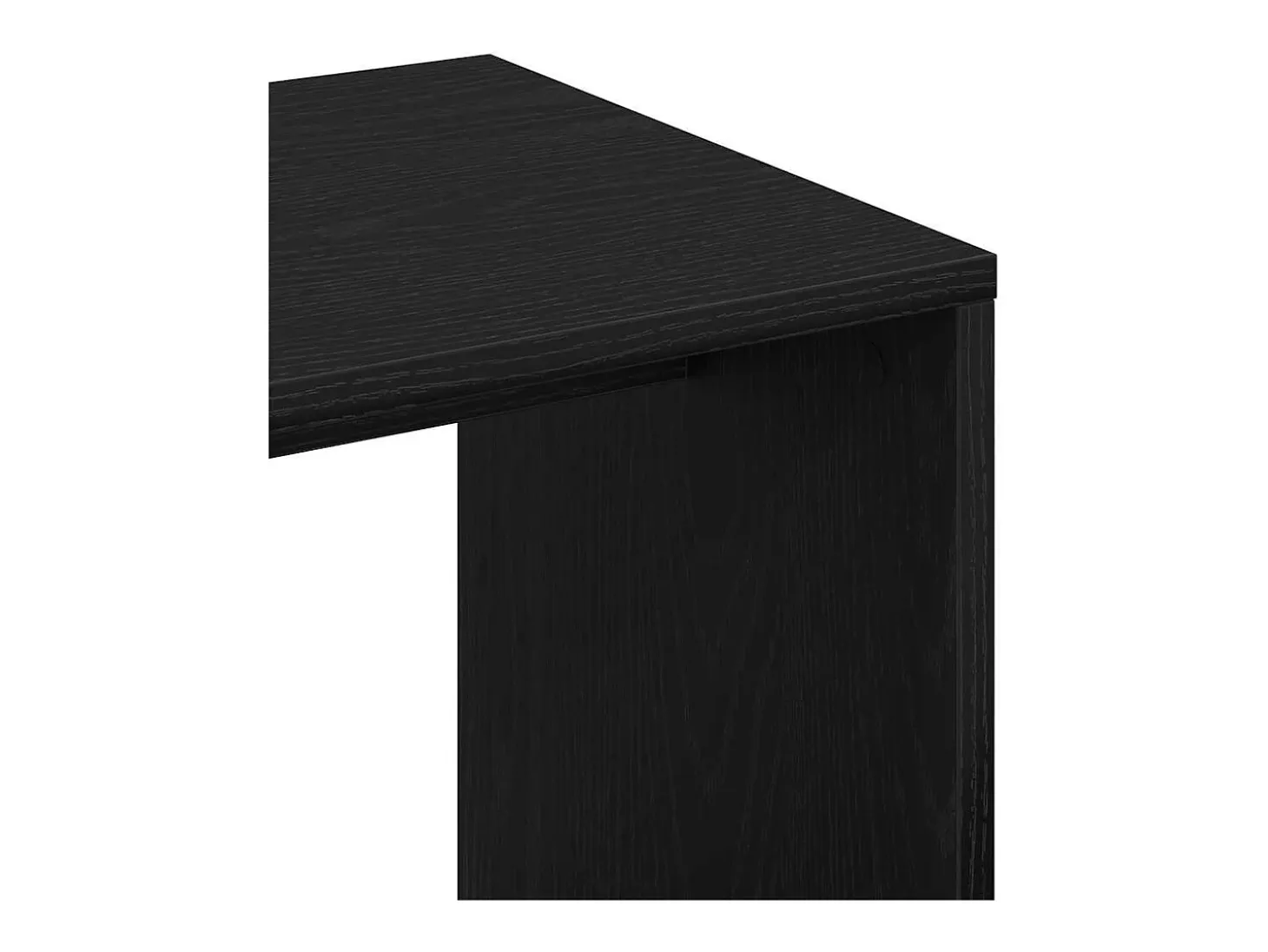 Mesa lateral Roble negro 59 x 36 x 38 cm Madera contrachapada