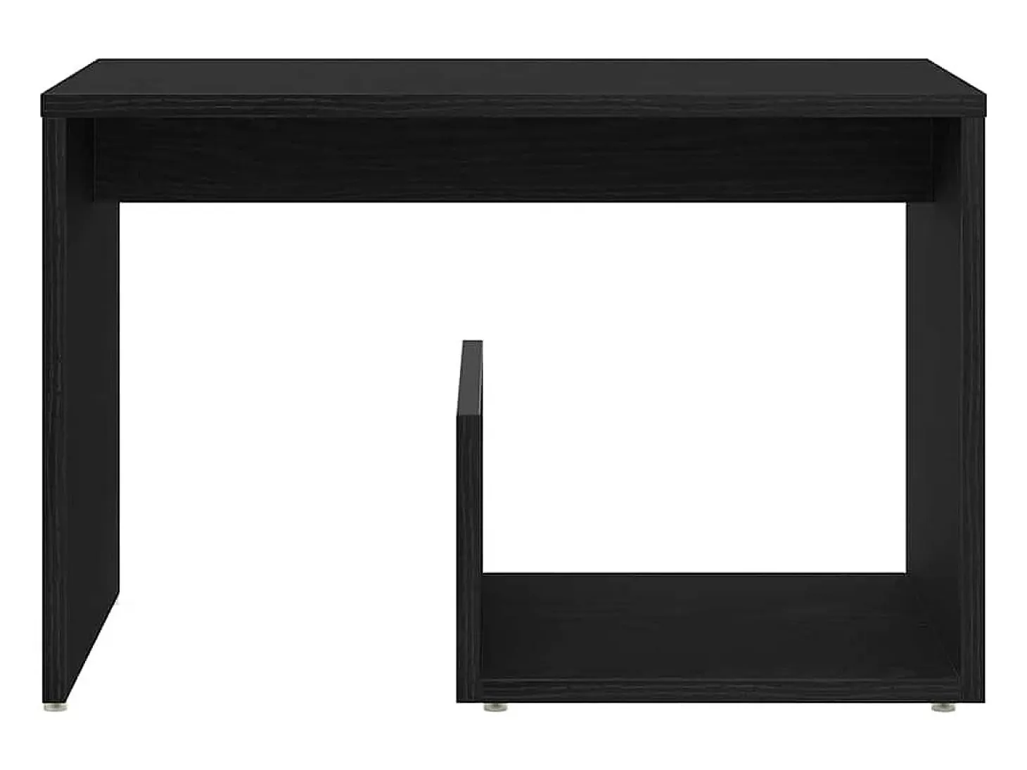 Mesa lateral Roble negro 59 x 36 x 38 cm Madera contrachapada