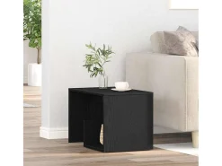 Mesa lateral Roble negro 59 x 36 x 38 cm Madera contrachapada