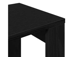 Mesa Nido 3 piezas Roble negro 61 x 28 x 47 cm