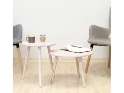 Mesa Vento alta rosa claro