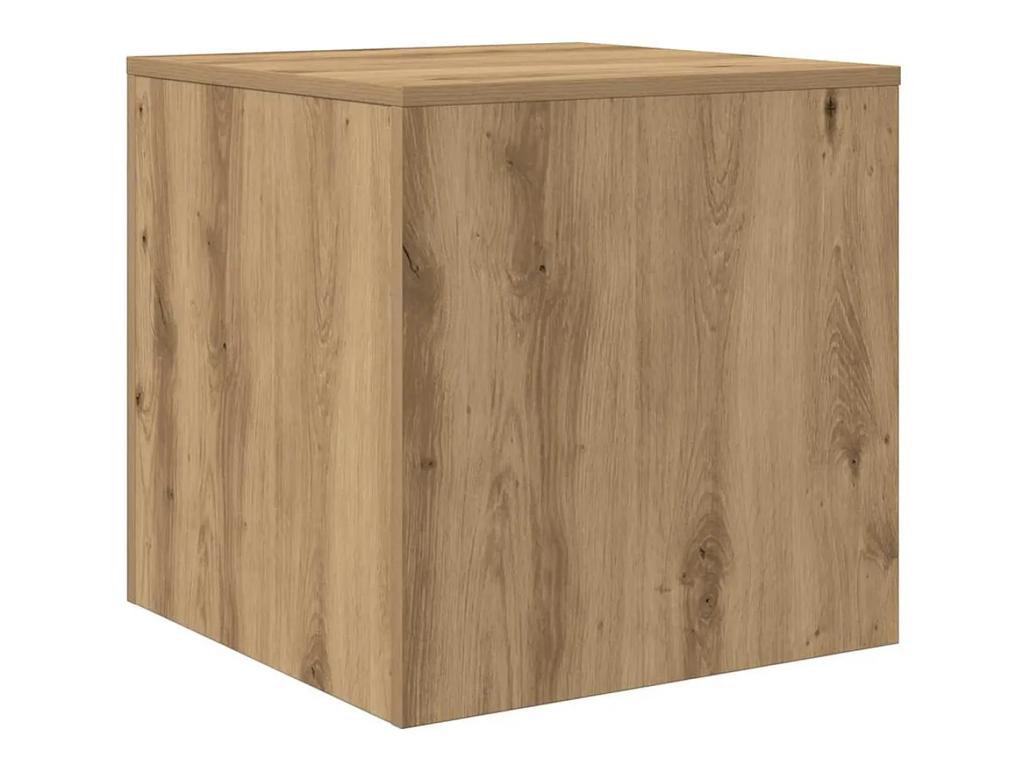 Mesas apilables 3 pzas madera contrachapada color roble artisan